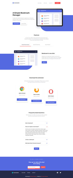 Frontend Mentor - Bookmark landing page