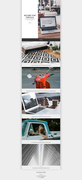 one page responsive design