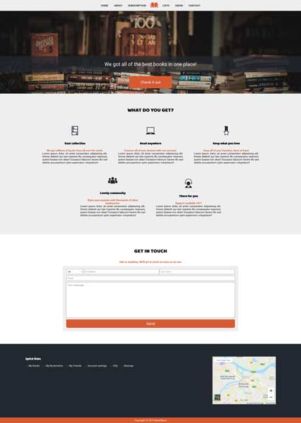 single page responsive web design