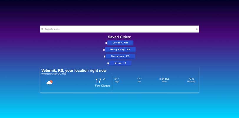 Vue3 SPA demo test app using Vite build and Openweathermap API
